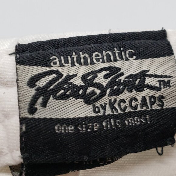 AC DC Hat White Red Logo Embroidered Adjustable Strap KC Caps Cotton - Picture 11 of 13